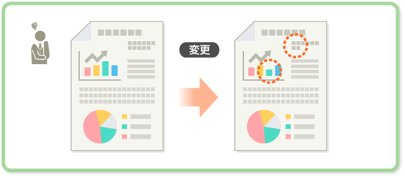 変更箇所確認の図